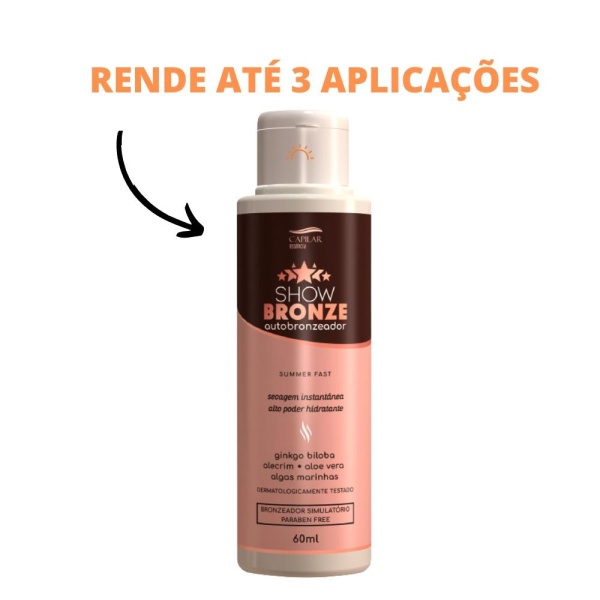 Autobronzeador Summer Fast 60ml Capilar Essência