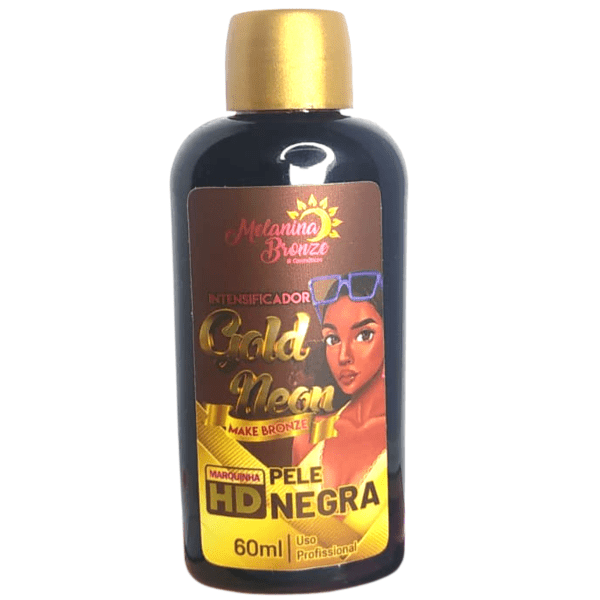 Intensificador Gold Neon Make Bronze Pele Negra 60ml Melanina Bronze